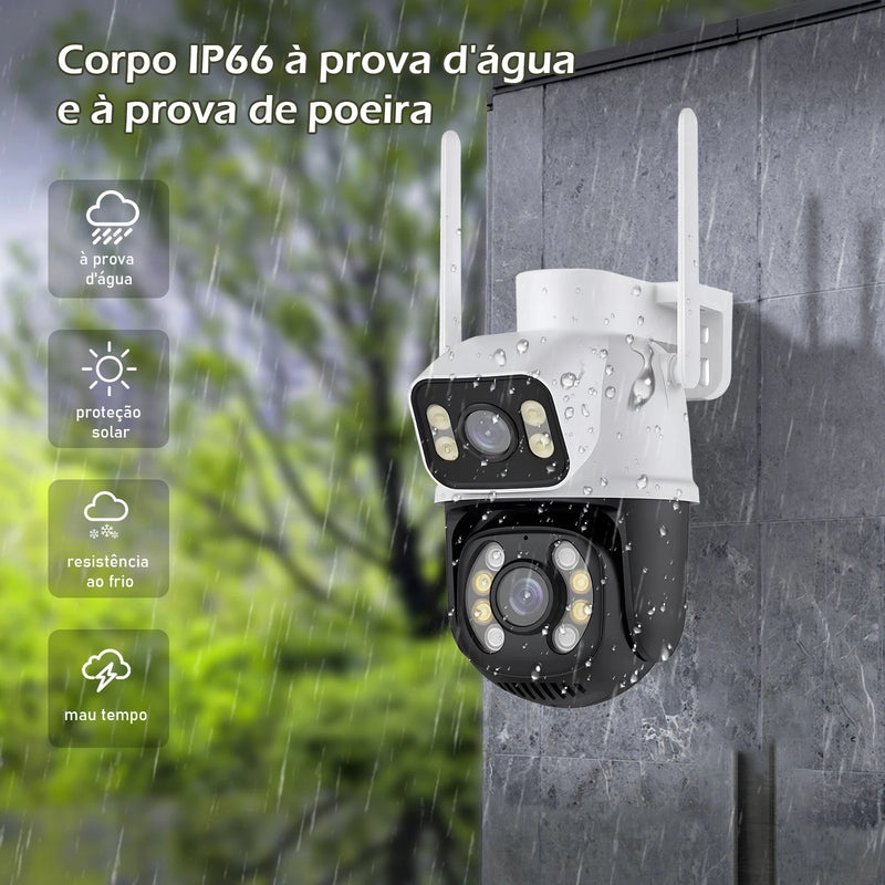 Câmera de segurança Wi-Fi 6MP e 4K inteligentes 360 Bluetooth