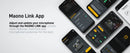 Maono Wave T5 Microfone de lapela sem fio Noise Cancellation for Video Recording Streaming fit for Phones Camera
