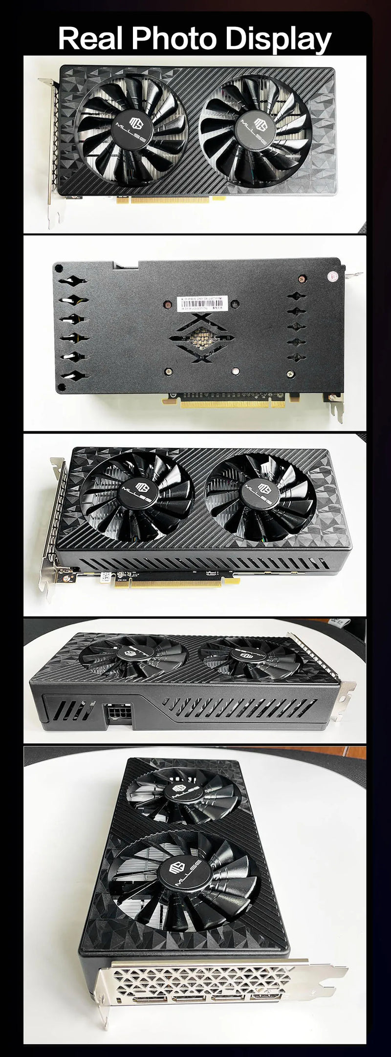 Placa de vídeo AMD RX 580 8GB 2048SP Gaming Graphics Card GDDR5 256Bit PCI Express 3.0 ×16 Radeon GPU para PC (Brasil)