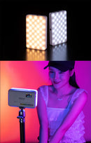 Luz de vídeo Ulanzi VL120 RGB branca de cor total, 2500K-9000K, LED para fotografia, luz de preenchimento para câmera, luz para vlog ao vivo, luz de preenchimento ajustável.