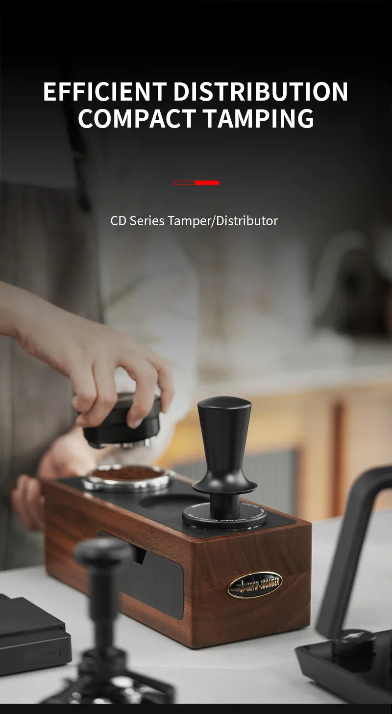 MHW-3BOMBER Compactador de café 51/53,35/58,35 mm 2 molas Compactador de café expresso Base de rosca de aço inoxidável Acessórios para café de barista doméstico
