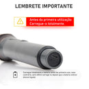 Kit 2 microfones sem fio profissional, karaokê, UHF duplo, Dinamico