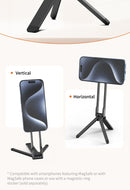 Ulanzi MA30 Tripé para celular com mosquetão, suporte magnético de dupla face para vídeo, luz, vlog, transmissão ao vivo, viagens ao ar livre