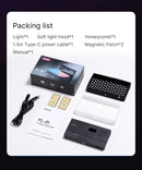 Painel de luz LED RGB Ulanzi LT002, luz de preenchimento de bolso de 7 polegadas, regulável, 2500-9000K, 4000mAh, fotografia para transmissão ao vivo