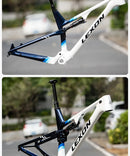 Quadro de carbono LEXON FLYER XC 29er 2215g Suspensão total Curso de 120mm Trava remota Boost Suporte para canote retrátil 15 17 19 21 polegadas