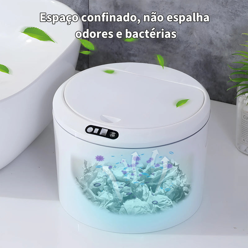 lixeira com sensor automático e inteligente de 3 litros
