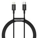 Cabo USB C Baseus Superior Series para Lightning 20 W PD para iPhone 14, 13, 12 Pro Max, cabo de carregamento rápido