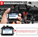 Testador de bateria automotiva KONNWEI KW208 12V 100 a 2000CCA, testador de circuito de partida e carga, aplicador de bateria, ferramentas para bateria de 12 volts