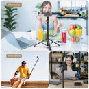 Tripé extensível Ulanzi MT-79 com parafuso de 1/4'' para câmera DSLR, luz de preenchimento para smartphone, microfone, tripé