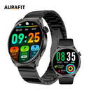 Aurafit Smartwatch NEXA 2/AM05 Bluetooth Chamada, Tela AMOLED 1.43", IP68, Monitor Cardíaco e SpO2, Bateria 300mAh metal de luxo