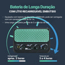 Mini amplificador de guitarra elétrica DK, 10W, Bluetooth, com efeitos de reverb e overdrive, bateria de lítio e 30 ritmos de bateria.