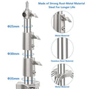 Tripé de pressão de ar de 280 cm com rolamento de 10 kg para câmera, suporte de luz de aço inoxidável para luz de anel ao vivo no YouTube e fotografia suave