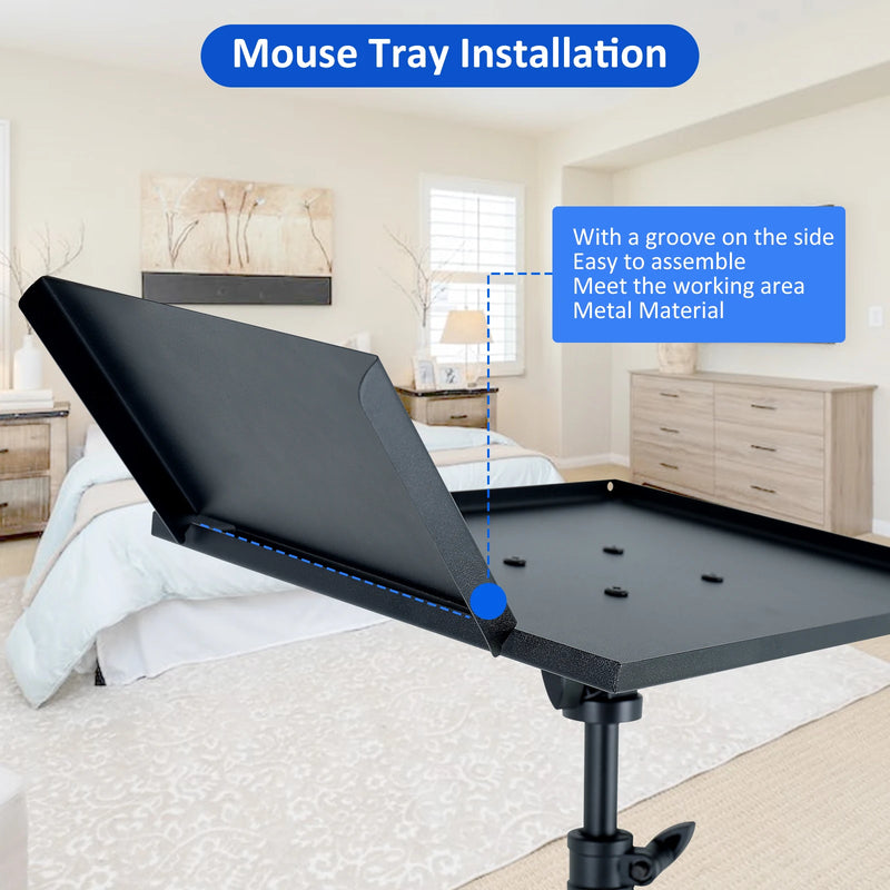 Suporte de tripé para projetor SH - Tripé para laptop com altura ajustável, mesa de apoio para DJ, suporte de mesa para computador ao ar livre para palco ou estúdio
