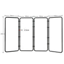 Cenário de tela verde Chromakey grande portátil com suporte para fotografia, sistema de suporte para gravação de vídeo e foto 240x400 cm