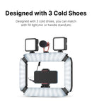 Ulanzi U200 U-200 Smartphone Video Rig LED Video Light 2 em 1 Ring Light Cold Shoe para Microfone Tiktok Youtube Live Rig Light