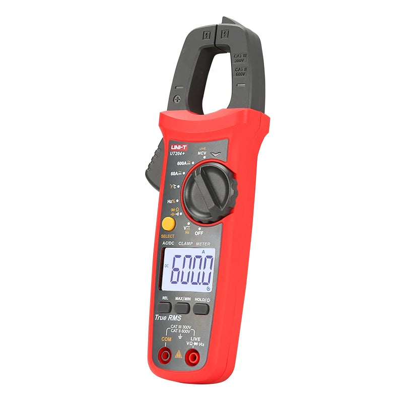 Alicate Amperímetro UNI-T UT204 Plus UT210E UT210D AC/DC Voltímetro Digital Amperímetro Alicate Multímetro Multitester Elétrico Profissional