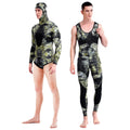 Roupa de mergulho camuflada HOT 3mm, roupa de pesca submarina, mergulho, manga comprida, fissão de neoprene, submersível, para homens, manter aquecido, tops e calças