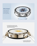 Relógio feminino AURAFIT, 1,32 Amoled, à prova d'água 1ATM, mais de 150 modos esportivos, monitoramento de saúde, Android e iOS