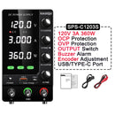 Fonte de alimentação KUAIQU DC 30V 10A, fonte de alimentação de bancada DC regulada por comutação ajustável, 12V 24V 48V 60V 120V, carregamento inteligente