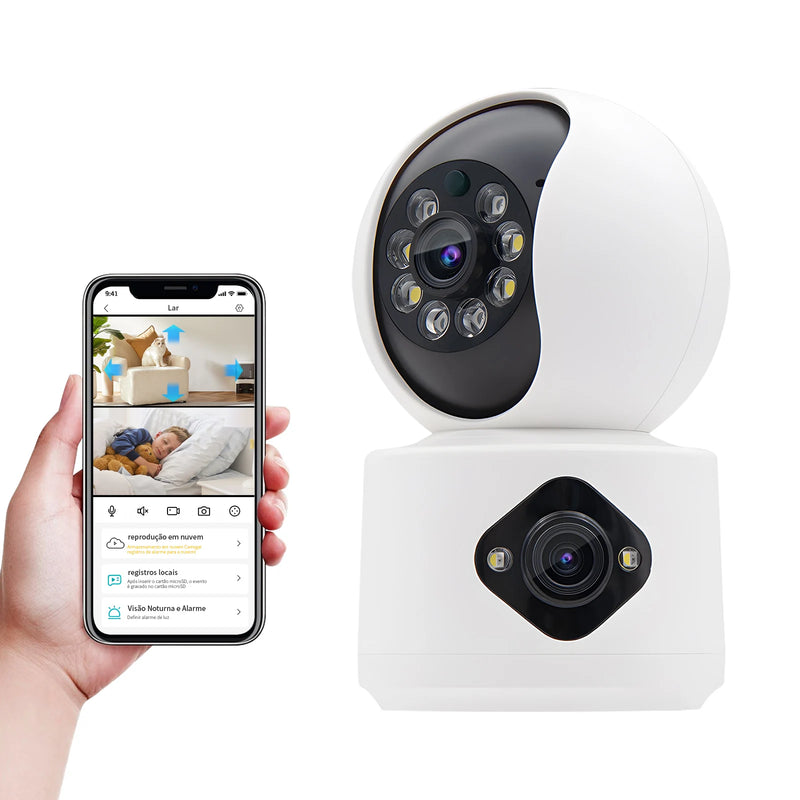 Bebê, ICSee, Câmera de Segurança Wi-Fi, Câmera IP, Câmera 360, Câmeras de Vigilância Wi-Fi, Mini Câmera Wi-Fi, Coibeu