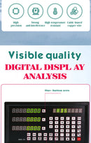 DRO-3V e 3 Encoders de alta precisão de 0 a 800 mm para fresadora, máquina de eletroerosão, mandriladora, régua de grade, display de leitura digital