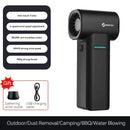 Ventilador Turbo Booster TF40 sem escovas, portátil, com alta potência de 500g, soprador de ar potente para remoção de água, ideal para camping e churrasco.