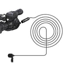 Microfone de lapela Comica XLR, omnidirecional de 3 pinos CVM-V02O para filmadoras Canon Sony Panasonic