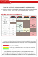 UNI-T UT89XD UT89X Multímetro Digital Profissional True RMS 20A Corrente AC DC Voltímetro Capacitância Resistência Testador Automático