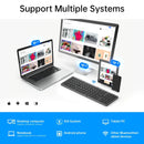 Brasil Teclado dobrável bluetooth mini teclado bluetooth com teclado touchpad sem fio teclado português brasileiro/inglês