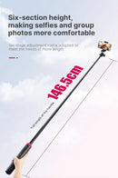 Tripé Ulanzi MT-44 com 1,46 m de extensão para selfies, tripé com braçadeira para celular, câmeras, celulares, Samsung, iPhone, Huawei, Xiaomi