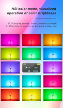 Luz de vídeo Ulanzi VL120 RGB branca de cor total, 2500K-9000K, LED para fotografia, luz de preenchimento para câmera, luz para vlog ao vivo, luz de preenchimento ajustável.