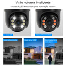 Câmera ICSee de 3MP, Câmeras de Vigilância Wi-Fi, Câmera de Segurança, Monitor, Câmera Wi-Fi Inteligente 360, Vigilância à Prova
