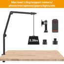 Suporte para microfone de mesa VIJIM LS24, braço de microfone com suspensão ajustável em 360° e parafuso de 1/4, suprimentos para estúdio fotográfico