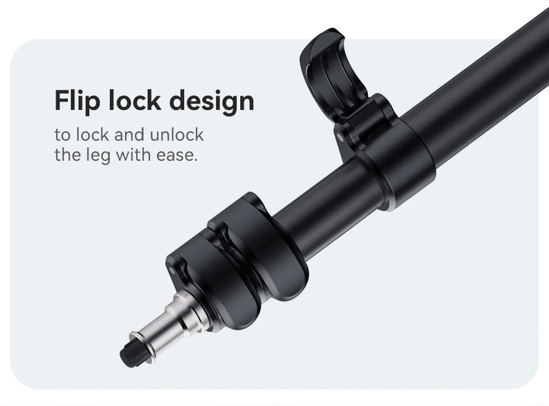 Ulanzi TT43 Tripé portátil ajustável, suporte reversível para luz de preenchimento, caixa macia, luz COB de 40 W com parafuso de 1/4''