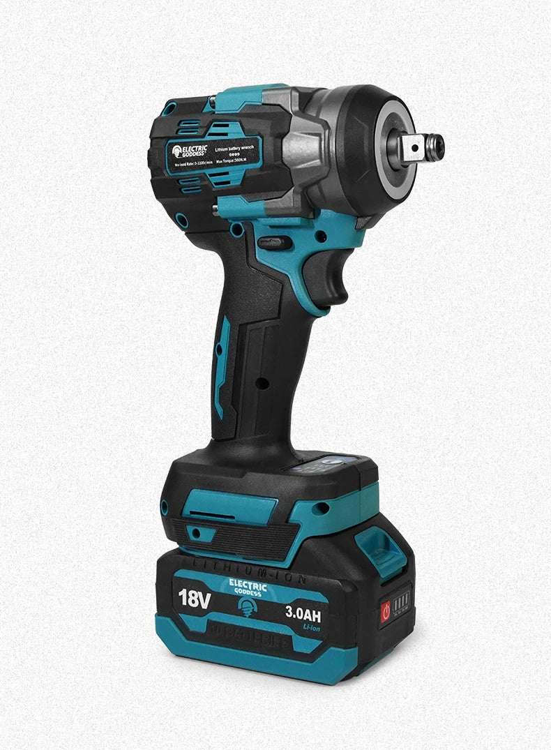 Conjunto de chaves elétricas sem escova EGOD de 1/2'' de alta potência, 500 N.M, para remoção de pneus soltos, ferramentas elétricas para reparo de pneus de carro, para bateria Makita de 18 V