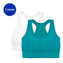 2 Pieces Seamless Sports Bra Breathable Push Up Shockproof Women Cropped Top Sports Bra Sports Underwear