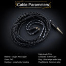 Fones de ouvido Kinera Celest Wyvern pretos com cabo e microfone, envio de IEMs brasileiros, fones de ouvido com fio Hi-Fi para jogos, para presente