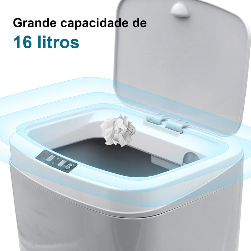 Lixeira de reciclagem automática com sensor/Lixeira de reciclagem automática com sensor, Lixeira de reciclagem inteligente, Lixeira de reciclagem automática para banheiro, Coibeu, Brasil