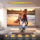 Projetor XIWBSY 4K, 40000 lúmens, Android, Luz do Dia, Foco Automático, 2000 ANSI, WiFi 6, BT 5.3, Vídeo, Home Cinema, Projetor LED para Ambientes Externos