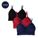 Lingerie feminina de 3 peças, sutiãs curtos, sutiãs sensuais, tops femininos, frete grátis, sutia poliéster 90%