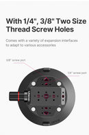 Ulanzi Car Phone Action Camera Holder Hand Pump Suction Cup 360° Adjustable 1/4" for GoPro for Insta360 DJI Action Smart Phone