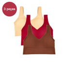 Sutiã esportivo feminino de 3 peças, roupa íntima para academia, roupa íntima feminina, sutiã respirável sem costura