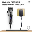 Maquina de Cortar Cabelo Elétrico Profissional Kemei KM-1990 com Display LED