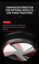 MHW-3BOMBER Compactador de café 51/53,35/58,35 mm 2 molas Compactador de café expresso Base de rosca de aço inoxidável Acessórios para café de barista doméstico