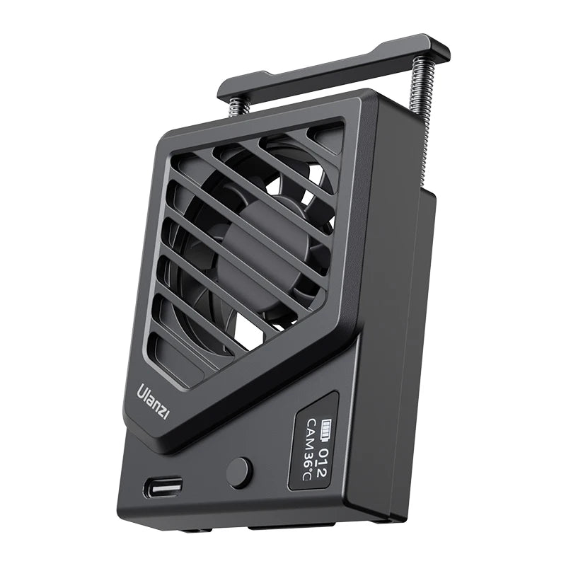 Sistema de resfriamento de câmera Ulanzi CA25 Nova versão Dissipador de calor Ventilador de resfriamento para Sony Canon FUJIFILM Nikon ZV-E1 FX30 A7M4 R8 R7 R6 XT4