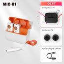 Hohem MIC-01 Microfone de lapela sem fio para iPhone Android Smartphone PC Computador Dispositivos USB-C Gravação de streaming do YouTube