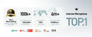 Maono Wave T5 Microfone de lapela sem fio Noise Cancellation for Video Recording Streaming fit for Phones Camera