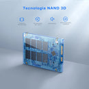 SSD Sata KOOTION X12 2TB, 1TB, 512GB ou 256GB Unidade Disco rígido interno 2,5" Sata3 para laptop e desktop