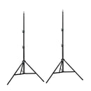 Tripé superestável de 2/2,9 m, grande, dobrável, suporte de luz, estrutura de elevação, rodas, fotografia, softbox, estúdio fotográfico, aço inoxidável