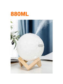 Luminária noturna LED em formato de lua, alimentada por bateria, luz de estrelas, decoração para quarto, presente para crianças, 13cm, 15cm, 18cm.